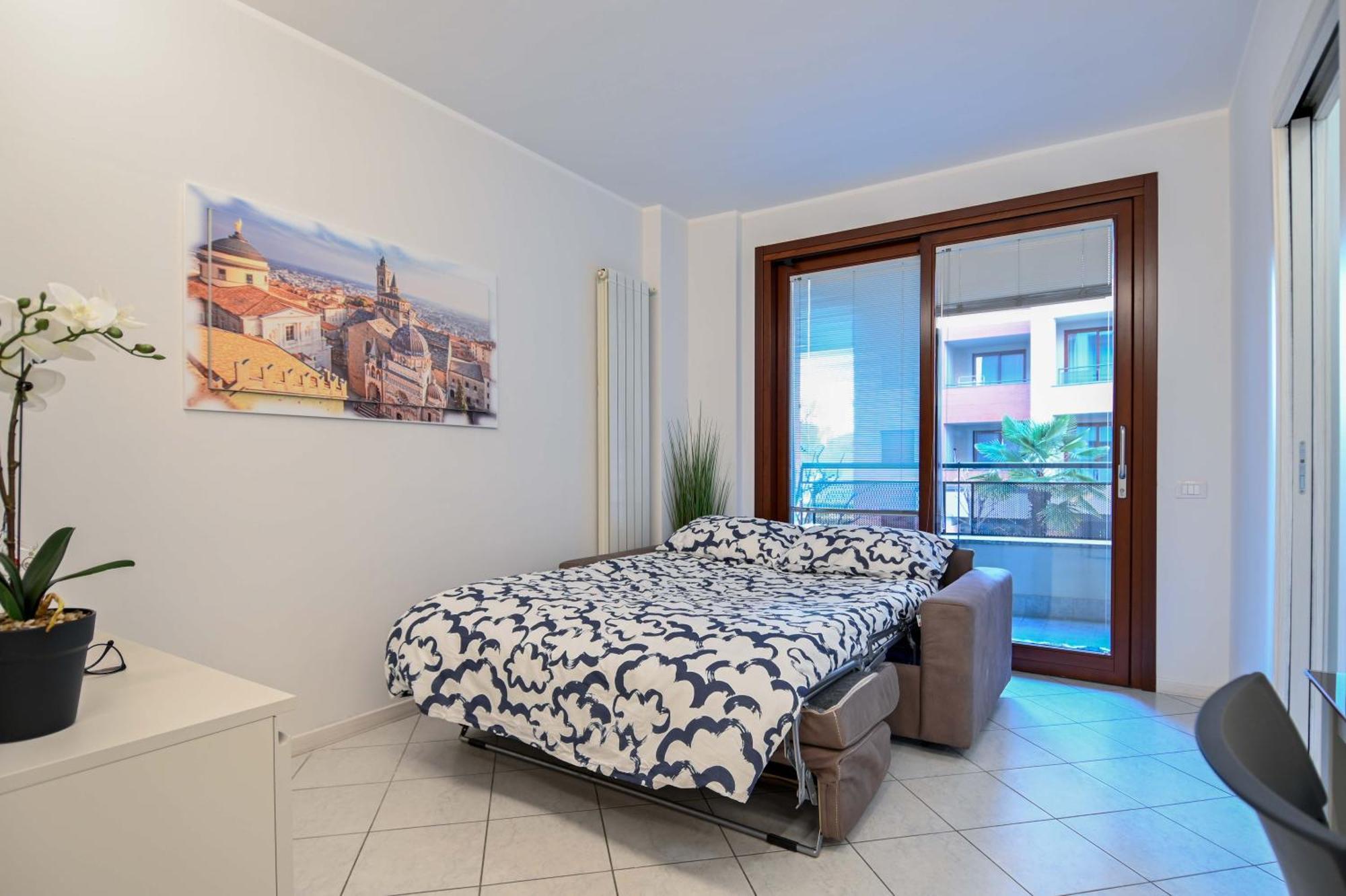 Bilocale Chic, 10 Min Aeroporto Milano-Bergamo, Box Auto E Aria Condizionata Apartment Seriate Exterior foto